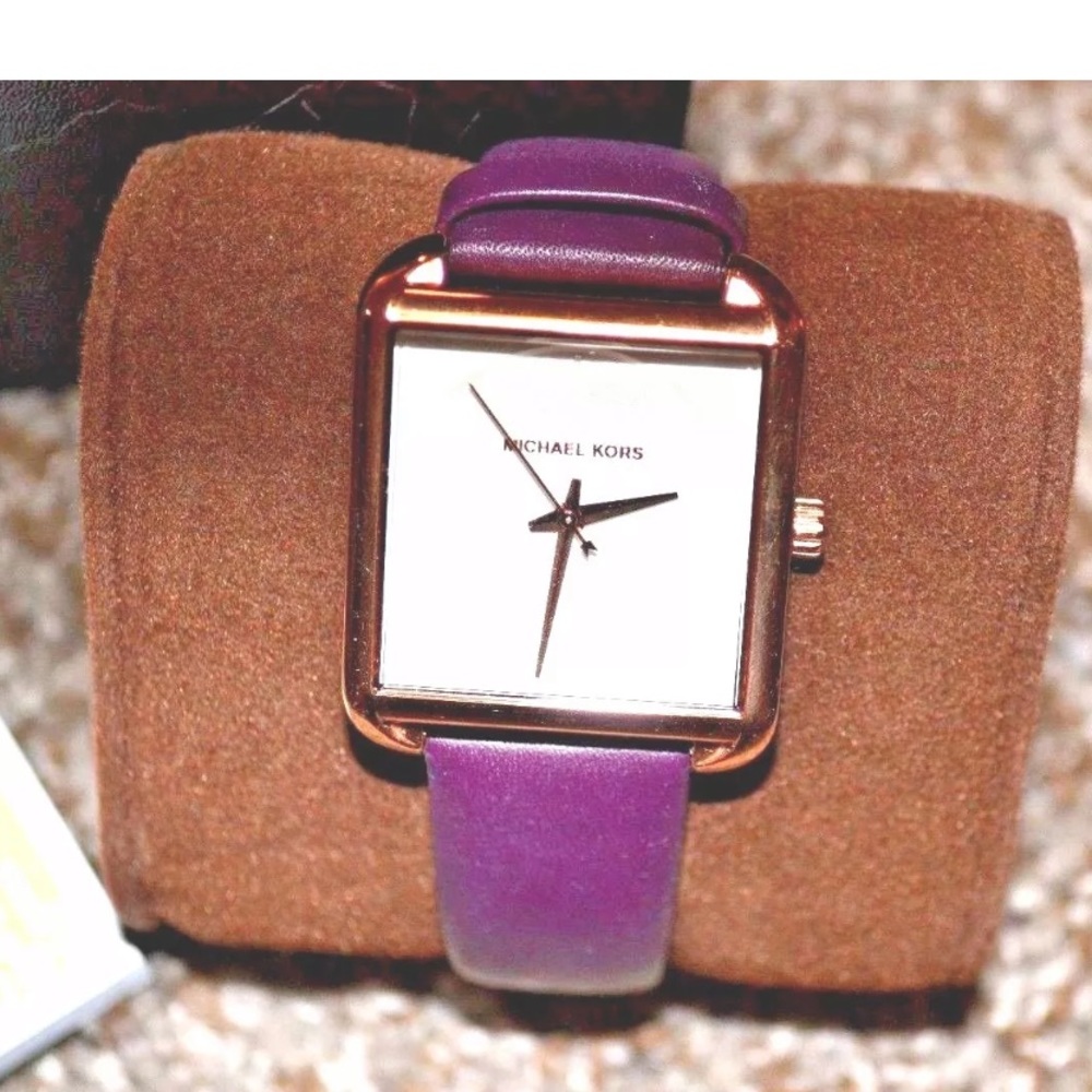 Michael Kors Purple Plum Leather watch